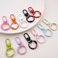 1/5 Pcs Lobster Clasp Keyring Loops Donut Alloy Keychains for Crafts DIY Bag Charm Phone Chain Decoration Key Ring Accessories