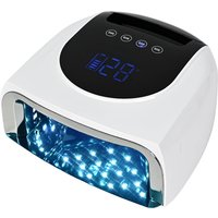 Lampe à ongles Rechargeable 96W avec Base réfléchissante miroir, sèche-vernis à Gel, Machine de manucure, lumière UV pour ongles, lampe LED UV