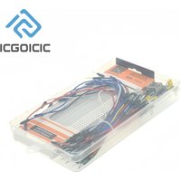 3.3V/5V MB102 Breadboard Power Nodule+MB-102 830 Points Solderless Prototype Bread Board Kit +65 Flexible Jumper Wires