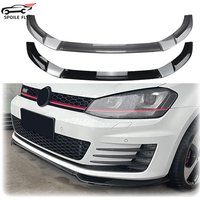3x2012 à 2018 pour VW Golf 7 MK7 GTI R GTD GTE séparateur de pare-chocs avant lèvre becquet diffuseur pare-chocs latéral par ABS de haute qualité