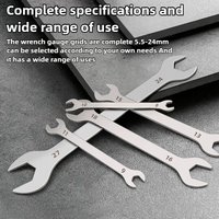 Ultrathin Thin Wrench Large Opening Dual Purpose Wrench Thin Dual Purpose Wrench 5.5-11mm 12-16mm 17-22mm 3PCS Hardware Tool