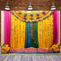 1 piece of vintage Indian festival background fabric, suitable for outdoor festivals and winter holiday gatherings