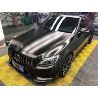 5x59ft/roll Car Body Wrap Film Satin Matte Chrome Metallic Black Vinyl Film Car Sticker Decal Car styling Wrap Sheet Roll Film