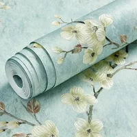 3d Floral Texture High Quality no Self Adhesive Wall Paper Wallpaper Peel and Stick RetroHome Decor Wall home decor