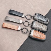 Zinc Alloy Leather Car Key Case Cover For Peugeot 308 408 508 2008 3008 4008 5008 For Citroen C1 C4 C4L C6 C3-XR Picasso DS3 DS4