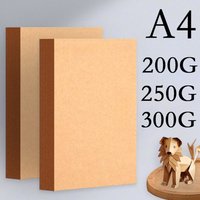 A4 200G250G300G 20/50PCS Brown Kraft Paper Cowhide Cardboard Handmade DIY Package Cardstock Watercolor Painting Craft Paperboard