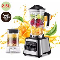 6000W Powerful Blender Mixer Juicer Smoothie Maker Table Blenders 2.5L Container Food Processor Blender Mixer for Ice Nut Fruit