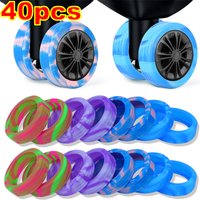 4-40pcs Luggage Wheel Covers Silicone Suitcase Wheel Covers Luggage Wheel Protector Heavy Duty Noise-Proof Accessories