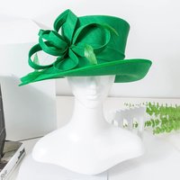 Women's European-style Bamboo-patterned Sun Hat; Women's Wide-brimmed Elegant Straw Hat; Vintage Party Hat