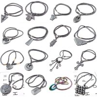 Natural Hematite Necklace Stone Beads Fashion Jewellery for Woman Man Gift Necklace 40CM