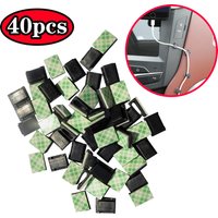 40PCS Car Useful Wires Self-adhensive Fixed Clips Data Cord Tie Cable Mount Car Hook Car Stuff Interior Holder Self-adhesive