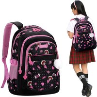 New Kids Cartoon Backpack Girls Middle Lightweight Spinal Support Large Capacity Daypack Children Backpack Lightweight Capacity