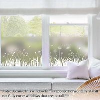 1pc Dandelion printed window film, bathroom anti light leakage transparent opaque glass film