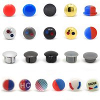 10 Pcs Faucet Accessories Hot Cold Water Handle Hole Cover Red Blue Label Decorative Plug