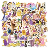 10/30/50PCS Cute Disney Cartoon Movie Tangled Rapunzel Stickers for Laptop Phone Luggage Kawaii Decoration Decals Toys