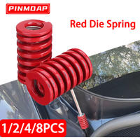 1/2/4/8PCS Red Die Spring Support Rod Spring Rear Trunk Tailgate Pillar Support Rod Compression Spring OD 25mm Accessories
