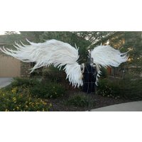Super Sized Cosplay Angel Electric Retractable Wings, Wireless Remote Control Folding and Contracting Wings Prop