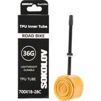 SOKOLOV 700C Bike Ultralight TPU Inner Tube 700X18 23 25 28c Road Bicycle TPU Material Tire French Metal Presta Valve 45 65 85mm
