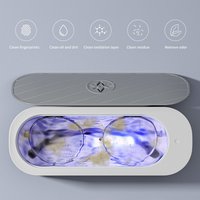 USB Rechargeable Ultrasonic Cleaner Jewelry Glasses Watch Ring Cleaner 45KHz Cordless High-Frequency Vibration Machine For Rings