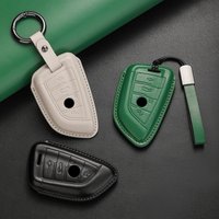 Car Key Protective Leather Case, Key Protection Cover, Suitable for All Models of 5 Series/3 Series/7 Series/X1/X2/X3/X4/X5/X6, Available in Blade Key Shell Design, Bmw 530/I3 Shell Cover