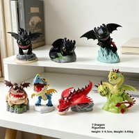 Nightmare Toothless Beast King Car Decorations Collectible Figures Toy Display Item Dragon Trainer Static Pvc Model Toy
