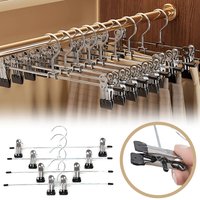 5/15/30PCS Multi-purpose Clothes Rack Metal Trousers Clip Adjustable Non-Slip Pants Hanger Home Storage Racks Home Essential ZYF