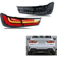 LED GTS Rückleuchten für BMW 3er G20 G80 G28 M3 320 330 2019–2026, sequentielles Blinker, schwarze Rückleuchten-Baugruppe