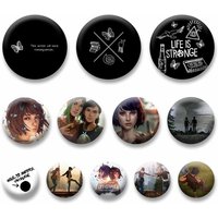 Life Is S-Strange Game Button Pins Round Creative Maxine Chloe Cartoon Brooch Bag Hat Badge Accessories Fans Collect Friend Gift