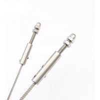 1 stück 2mm ~ 10mm Draht Seil Joint Lock Schnalle Anschluss Terminal Stecker Treppen Leitplanke Anziehen 304 Edelstahl