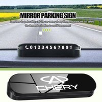 For Chery Simple Car Temporary Parking Card Phone Number Holder Auto Interior Accessories Fulwin QQ TIGGO 2 3 4 5 7 Pro 8 3X A1