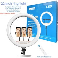 22 inch Ring Light 3000-6500K Color LED Video Ring Lamp with Phone Holder And Remote For MakeUp Youtube Photo Studio