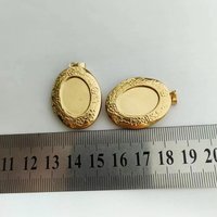 Wholesale20pc DIY Concaved Oval Photo Frame Stainless Steel Charms Locket Pendant Jewelry Men Women Making Family Memories Gift