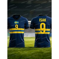 AliExpress NONE 25/26 Sweden ISAK Jersey Summer Men Jersey Sports Training Uniforms Jersey Breathable Quick Drying Fan Jersey Women Jersey