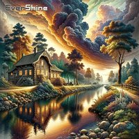 EverShine New Arrival Diamond Mosaic House Landscape Suitable for Beginners DIY Diamond Painting River Embroidery Holiday Gifts