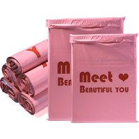 5pcs Pink PE Mailing Bags THANK YOU Waterproof Thicken Courier Bag For Foldable Express Pouch Envelope Logistics Packaging Bags