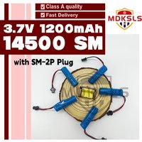 3.7V 1200mAh 14500 New Rechargeable Battery SM-2P Plug ChargerFor C2 D828 RC Stunt Dump Car Battery Toys Accessories RC Car