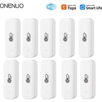 1~10 szt. Czujnik temperatury i wilgotności Tuya WiFi Smart Life, zdalny monitoring do inteligentnego domu, kompatybilny z Alexa i Google Assistant