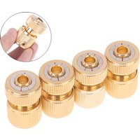 New Copper High Pressure Quick Hose Coupling For Garden Irrigation Connector 1/2" Car Washer Water Gun Hydraulic Couplers 1/3Pcs