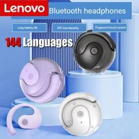 Lenovo T2 Wireless Bluetooth AI Earphones 144 Real-time Language Translation Ear Hanging Headphone Translator For Busine Meeting