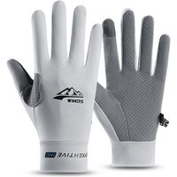 AliExpress NONE Summer UV Protection Ice Silk Gloves Cycling Fishing Touch Screen Gloves Anti-slip Hiking Cooling Breathable Driving Sun Gloves