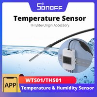 SONOFF THS01/WTS01 Temperatur Luftfeuchtigkeit Hochpräzises Sensor-Monitormodul RL560 Verlängerungskabel unterstützt TH Elite/Origin SONOFF THS01/WTS01 Temperatur Luftfeuchtigkeit Hochpräzises Sensor-Monitormodul RL560 Verlängerungskabel unterstützt TH Elite/Origin