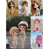 2026 Dula Handmade Clothes Summer Cool Swimwear Bikini Specials Blythe OB24 OB22 Azone Licca ICY JerryB 1/6 Doll Accessories