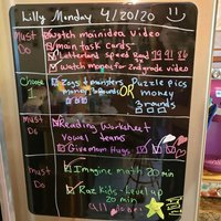 School Chalkboard PET Blackboard Stickers Schedule Magnetic Magnetic Drawing Board Removable 30*21cm Preschool Photo Props