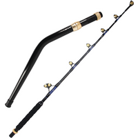 Deep-sea fishing rod 130lbs aluminum elbow fishing rod glass fiber deep-sea tuna shark towing fishing rod