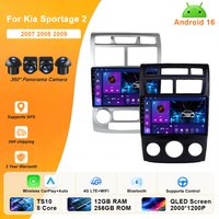 Radio samochodowe do Kia Sportage 2 2007 2008 2009 Odtwarzacz multimedialny Android 15 Carplay Auto Stereo GPS DVD Head Unit 4G WIFI NO 2DIN