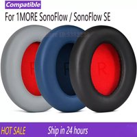 Ear Pads Cushion For 1MORE SonoFlow For SonoFlow SE Headphone Replacement Earpads Soft Protein Leather Memory Sponge Earmuffs