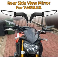 Motorcycle Side View Mirror For Yamaha MT07 MT09 FZ07 FZ09 MT03 MT10 Stealth Winglets Rearview Mirrors Kits Rotate Adjustable