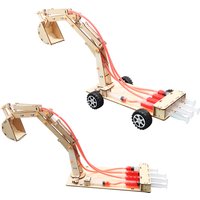 Hydraulic Excavator DIY Student Technology Small Production Science and Education Toy Model Science Experiment Toy