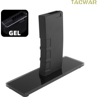 AR Rack(GEL) Display Stand with Glass Base Anti-slip Pad for M4&AR15, ABS Mag Style Rifle Stand for Airsoft Accessories
