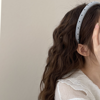 European and American Black Dot Retro Headband Women Girls Hair Bands Elegant Hairband for Holiday Party Hair Accessories